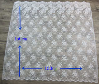 Ajuste de nylon cuadrado del cordón de la pestaña/cordón exquisito del vestido para la decoración el 150cm el x 150cm proveedor
