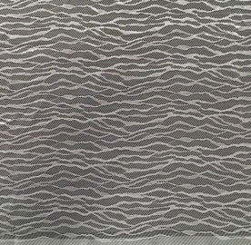 Rayas ligeras de nylon blancas de la tela del cordón para el lecho y la materia textil casera proveedor
