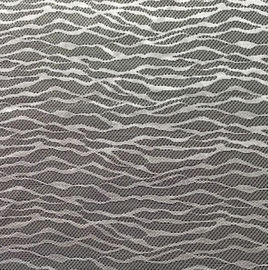 Rayas ligeras de nylon blancas de la tela del cordón para el lecho y la materia textil casera proveedor