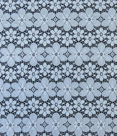 Ajuste floral azul elástico de nylon de la tela del cordón de Spandex para señora Garment proveedor
