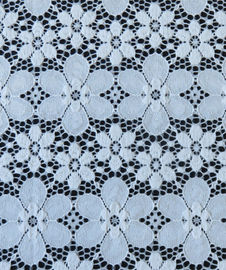 Ajuste floral azul elástico de nylon de la tela del cordón de Spandex para señora Garment proveedor