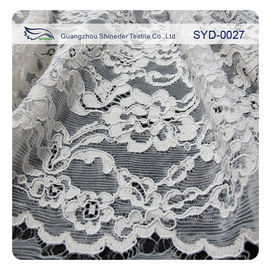 Vestidos atados suizos de las novias de la tela del cordón del telar jacquar de la moda de plata proveedor