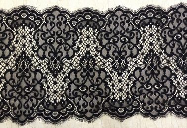 Ajuste negro horneado a la crema y con pan rallado nilón del cordón de la pestaña para la ropa decorativa proveedor