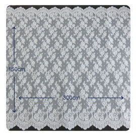 Ajuste del cordón de la pestaña de la tela del cordón de Chantilly para el vestido para mujer, el blanco y el gris proveedor