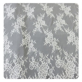 Ajuste elástico del cordón de la pestaña de nylon blanca hermosa/ajuste decorativo del cordón proveedor