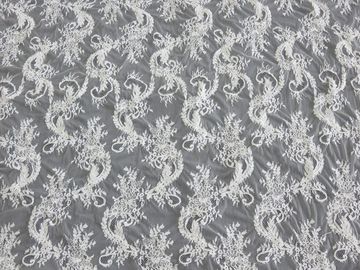 El cordón viscoso de Chantilly del cordón elegante/bordó la tela del cordón proveedor