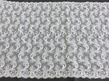 El cordón viscoso de Chantilly del cordón elegante/bordó la tela del cordón proveedor